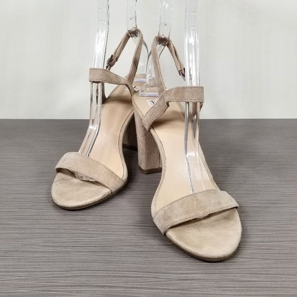 BP Lula Block Heel Slingback Sandal, Tan Suede, Womens Size 6.5 M - Picture 4 of 11